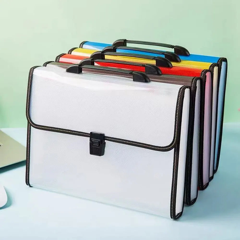 1PC twill portable accordion bag, 13 layers of large-capacity folders, easy to classify and store files.